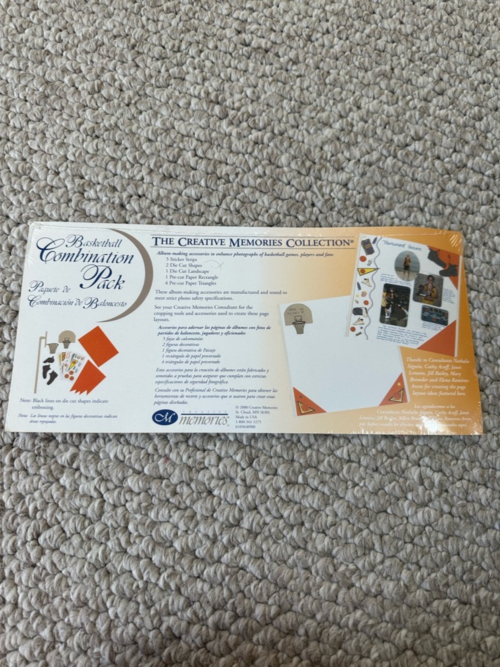 NIP Creative Memories Sports Scrapbooking Items-Basketball/Football/Volleyball - Picture 2 of 9